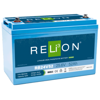 RELiON Lithium Batteries RB-24V52 / 24V-52AH