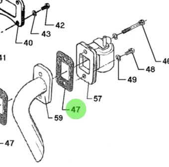 Bukh 000D9312 - Gasket for DV24RME, DV29RME, and DV32 Engines