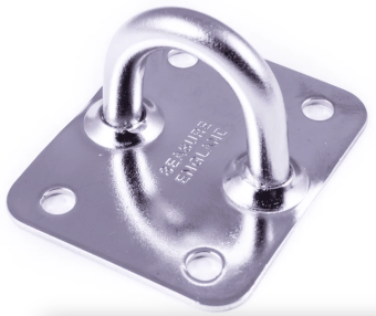 SeaSure 16.05 Flat Eye Plate, 41 x 51 mm, 316 Stainless Steel, 5 pcs