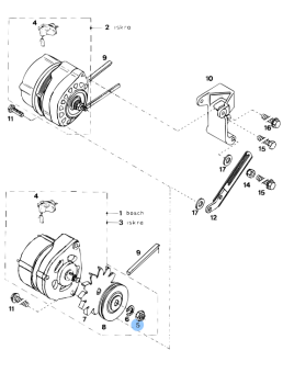 Vetus VD40002 - Hexagon Nut M16x1.5