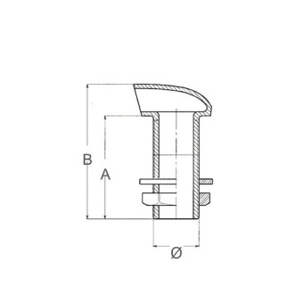 Guidi Chromed Brass Scupper 2"