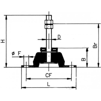 Ancor Antivibration Support 128 mm