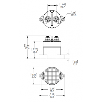 Blue Sea Solenoid Series L 12/24V - 150 Amp Max
