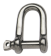 Allpa Stainless Steel Shackle, A=Ø5mm, B=20mm, C=10mm, D=20mm (Breaking Load 1200kg)