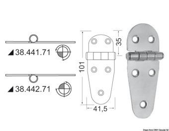 Osculati 38.554.00 - SS Hinge