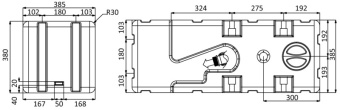 Osculati 50.143.64 - Waste Water Tank with Macerator 24 V 115 l