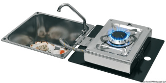 Osculati 50.102.05 - Hinged Cooktop 1 Burner Rectangular Version