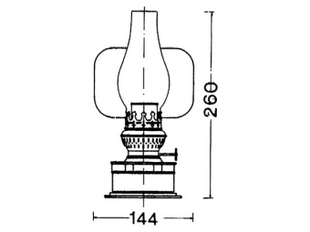 DHR 8877/O - Pantry Lamp Paraffin