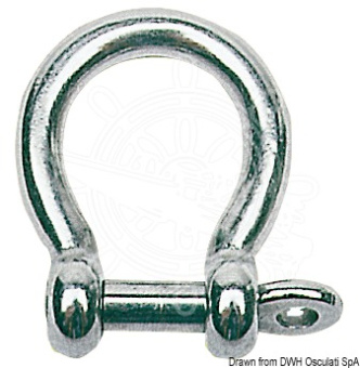 Osculati 08.421.14 - Bow Shackle AISI 316 14 mm