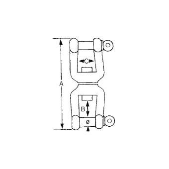 S.S AISI 316 Swivel Shackle/Shackle With Embedded Pin 13 mm