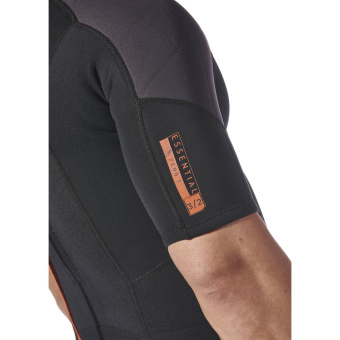 Plastimo P203220 - Neoprene Essential 3/2mm Wetsuit - Men's Shorty Black/Solar Size L
