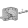 Grey Polyamide Bracket With ø8.1 mm Zinc-plated Steel Pin