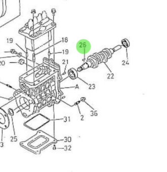 Nanni Diesel 970302993 - Woodruff Key for Camshaft Injection Pump