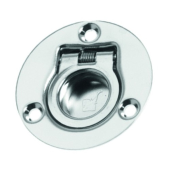 Plastimo 13858 - Flush ring pulls chromed brass 45 x 38 mm
