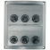 Euromarine Watertight Electrical Panel - 6 Positions - Grey ABS