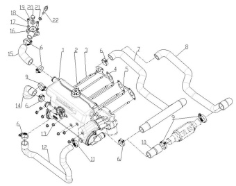 Nanni Diesel 970313110 - GASKET,EX-MANIFOLD for 4.220HE