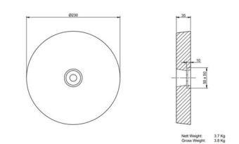 MME Hull/Rudder Anode Aluminium MME37AB
