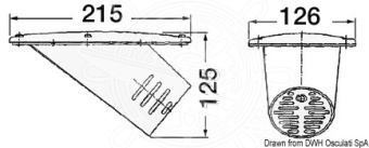 Osculati 13.255.12 - Fairing Light Pair, Compact Built-In Model