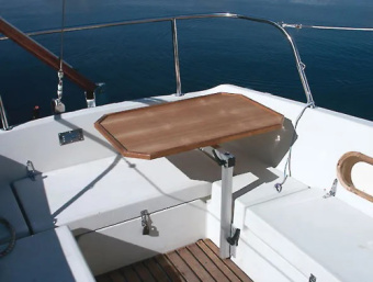 Lagun 32005 - Table Leg System With Large Table Top 500mm Natural 85x54 cm