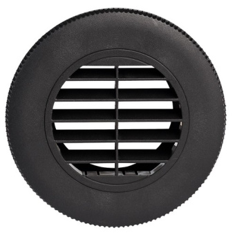 Wallas 3424 - Outlet Cover Black Open D = 75 mm