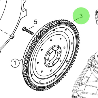 Steyr 2177625-0 - Gear Rim Spare Part