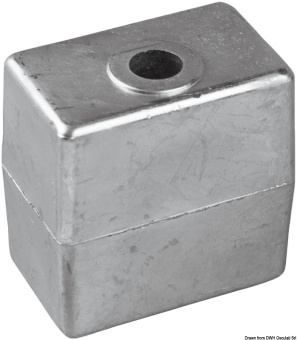 Osculati 43.317.11 - Aluminium Leg Anode 50/200 HP Ø 3/8" x 16
