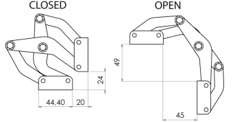 Osculati 38.527.01 - Spider Hinge