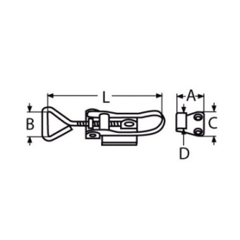 Euromarine Eccentric Fastener A4 65-75mm