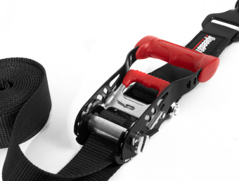 Speedstrap 38 mm Heavy Duty Kit, Ratchet Tie-Down, Hook and Loop, 300 cm, Black