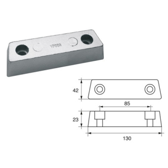 Bukh PRO L8140000 - Zinc AND ALU Anode F/VOLVO PENTA EngineS