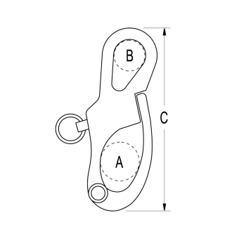 Ronstan RF6080 Fixed Snap Shackle 32mm