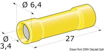 Osculati 14.186.83 - Plug + Female Connection 2.5-6 mm² (50 pcs)