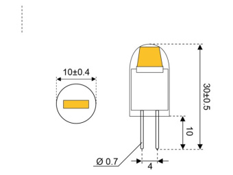 Talamex Super LED 1CST COB 10-30V G4L