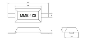 MME Welding Anode Zinc MME4ZS