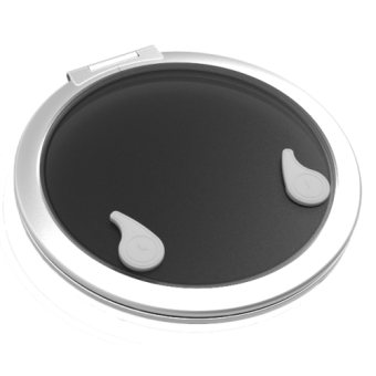 Goiot Aluminum Hatches Model 'Opal 18', Satin, Dims. Ø474mm, Hole Size Ø420mm, Mounting Depth 15mm