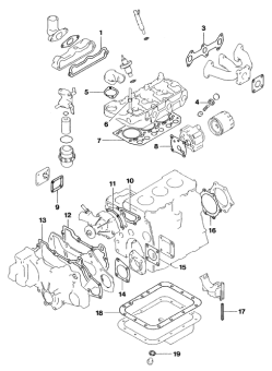 Vetus STM2607 - Engine Gasket Set for M3.10