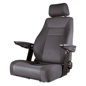 Helmsman's Seat Mahler Fabric Black/Grey Without Base