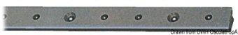 Osculati 61.591.03 - Anodised Aluminium Rail + PTFE 25x4 mm (2m-bar)