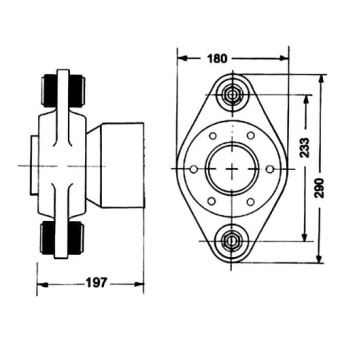 Hydradrive CV-Joint Shaft Model HD-115L, L=170mm