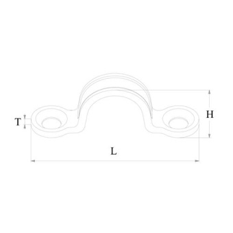 Hollex Eye Strap 6.0x65 mm Stainless Steel 316