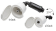 Allpa Shower Housing With Water Inlet Or Outlet, Outlet, White Plastic