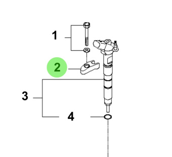 Bukh 33810-3A000 - Injector Clamp for S270J Engines