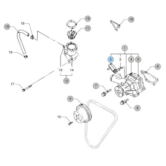 Vetus STM7845 - Hose Pillar