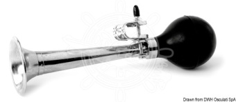 Osculati 21.453.01 - Japanese hand pressure chromed brass fog horn