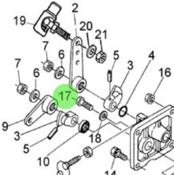 Nanni Diesel 970490143 - M6x18 Bolt for Accelerator and Speed Control Linkages