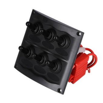 BEP Black Waterproof Panel 6 Switches