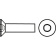 Euromarine DIN 912 - A4 M 8X30 F/T - VMCHC Hexagonal Socket Countersunk Metal Screws Full Thread