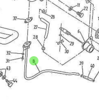 Nanni Diesel 51306098 - Pipe for Turbo and Exhaust Mixer