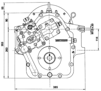 Technodrive Hydraulic Marine Gearbox TM880A, R=2,60:1