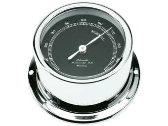 Autonautic HE72C - Chromed Marine Hygrometer 72mm